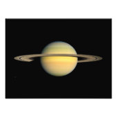 Saturnus tijdens Equinox Foto Afdruk (Voorkant)