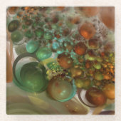 Saturnus-uitbreiding Glazen Onderzetter (Voorkant)