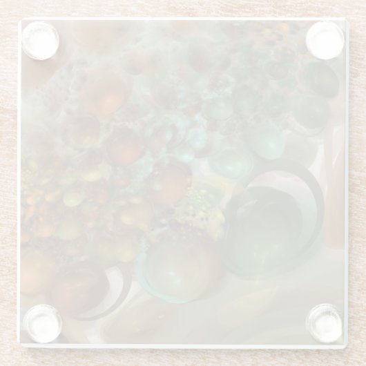 Saturnus-uitbreiding Glazen Onderzetter (Achterkant)