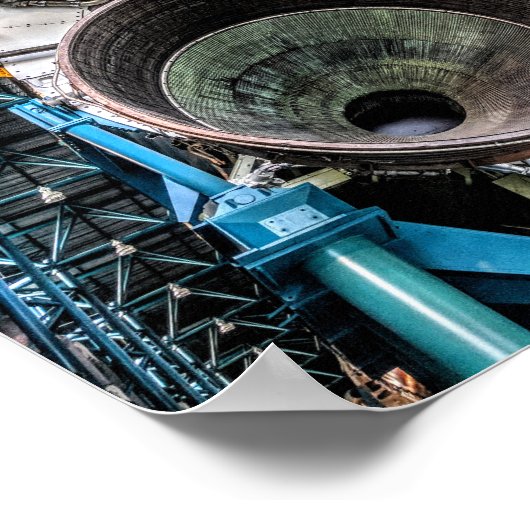 Saturnus V-raketmotor Poster (Hoek)