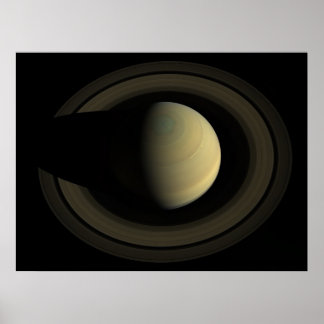 Saturnus van boven poster