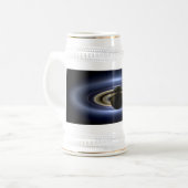 Saturnus verduisterde de Zon vanaf Cassini Orbiter Bierpul (Voorkant links)