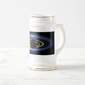 Saturnus verduisterde de Zon vanaf Cassini Orbiter Bierpul (Voorkant rechts)
