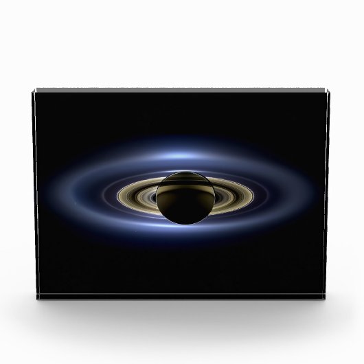 Saturnus verduisterde de Zon vanuit Cassini Orbite Fotoblokken (Voorkant)