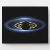 Saturnus verduisterde de Zon vanuit de Cassini-orb Fotoplaat (Voorkant)