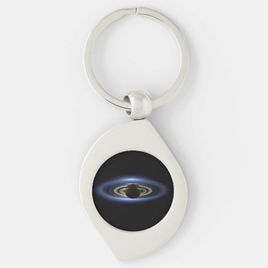 Saturnus verduisterde de Zon vanuit de Cassini-orb Sleutelhanger (Voorkant)