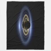 Saturnus verduistert de Zon vanaf Cassini Orbiter Fleece Deken (Voorkant)