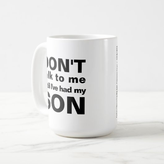 Saturnus verslindt zijn zoontje mok (Voorkant links)