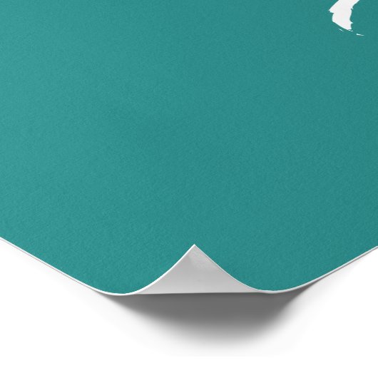 Saturnus vijf ruimte-raket illustratie poster (Hoek)