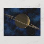 Saturnusplaneet Briefkaart (Voorkant)