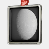 Saturnus's maan Dione 2 Metalen Ornament (Links)