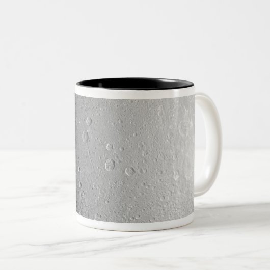Saturnus's maan Dione 2 Tweekleurige Koffiemok (Voorkant rechts)