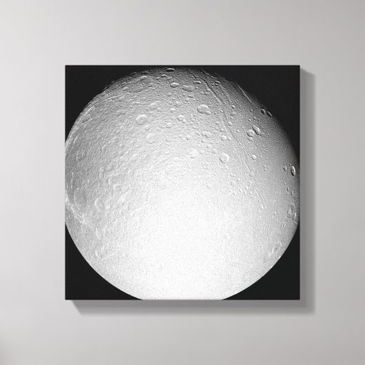 Saturnus's maan Dione Canvas Afdruk (Voorkant)
