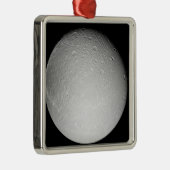 Saturnus's maan Dione Metalen Ornament (Rechts)