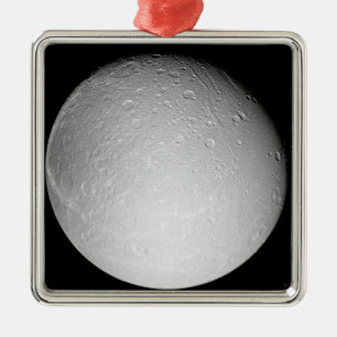Saturnus's maan Dione Metalen Ornament