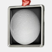 Saturnus's maan Dione Metalen Ornament (Links)