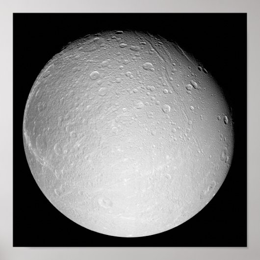 Saturnus's maan Dione Poster (Voorkant)