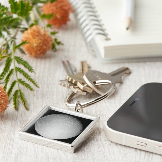 Saturnus's maan Dione Sleutelhanger (Zijkant)