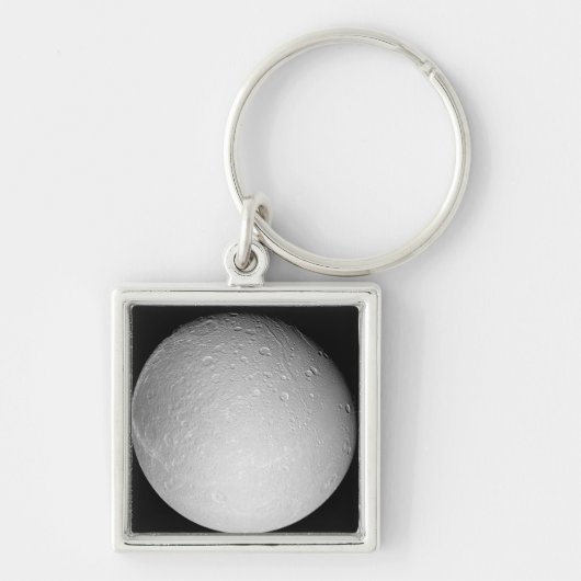 Saturnus's maan Dione Sleutelhanger (Voorkant)