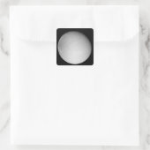 Saturnus's maan Dione Vierkante Sticker (Tas)