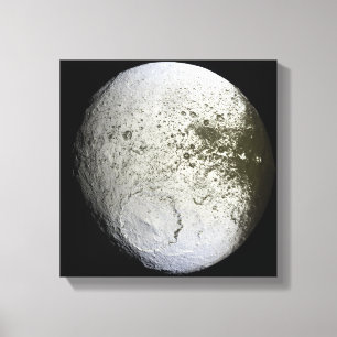 Saturnus's maan Iapetus 2 Canvas Afdruk