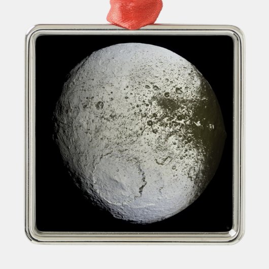 Saturnus's maan Iapetus 2 Metalen Ornament (Voorkant)