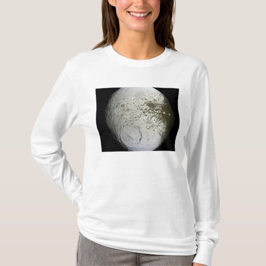 Saturnus's maan Iapetus 2 T-shirt (Voorkant)