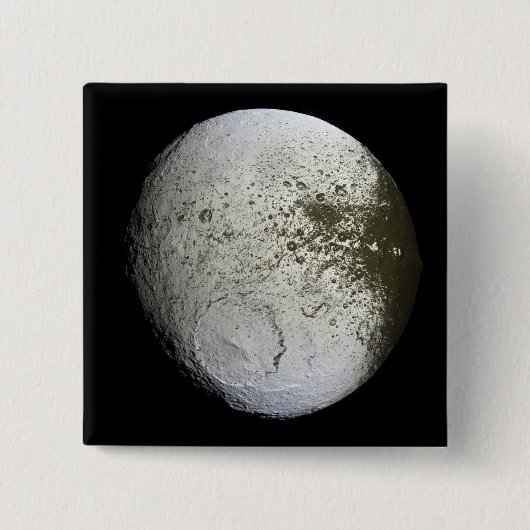 Saturnus's maan Iapetus 2 Vierkante Button 5,1 Cm (Voorkant)