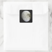 Saturnus's maan Iapetus 2 Vierkante Sticker (Tas)