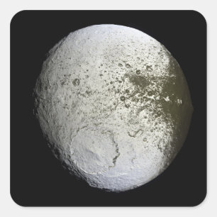 Saturnus's maan Iapetus 2 Vierkante Sticker