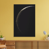 Saturnus's maan Iapetus Canvas Afdruk (Insitu (Woonkamer))