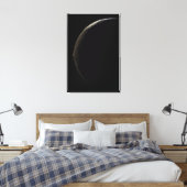 Saturnus's maan Iapetus Canvas Afdruk (Insitu (Slaapkamer))