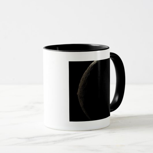 Saturnus's maan Iapetus Mok (Voorkant rechts)