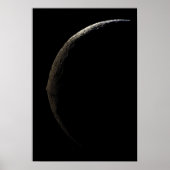 Saturnus's maan Iapetus Poster (Voorkant)