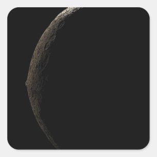 Saturnus's maan Iapetus Vierkante Sticker