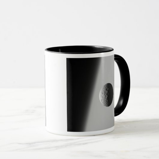 Saturnus's maan Mimas Mok (Voorkant rechts)