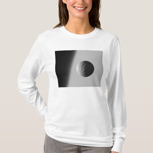 Saturnus's maan Mimas T-shirt (Voorkant)