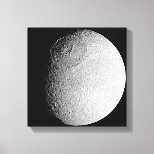 Saturnus's maan Tethys 2 Canvas Afdruk (Voorkant)