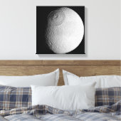 Saturnus's maan Tethys 2 Canvas Afdruk (Insitu (Slaapkamer))
