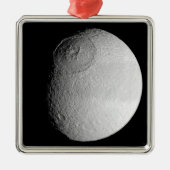 Saturnus's maan Tethys 2 Metalen Ornament (Voorkant)