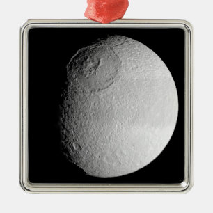 Saturnus's maan Tethys 2 Metalen Ornament