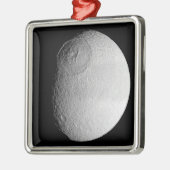 Saturnus's maan Tethys 2 Metalen Ornament (Links)