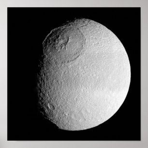 Saturnus's maan Tethys 2 Poster