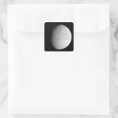 Saturnus's maan Tethys 2 Vierkante Sticker (Tas)