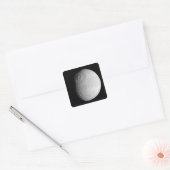Saturnus's maan Tethys 2 Vierkante Sticker (Envelop)
