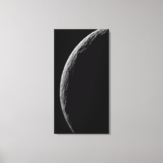 Saturnus's maan Tethys Canvas Afdruk (Voorkant)
