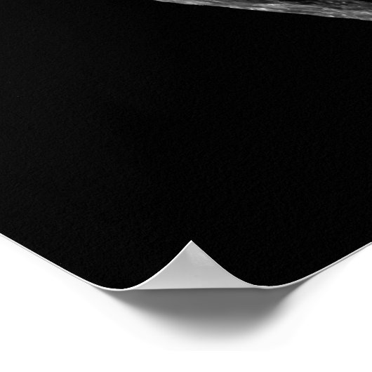 Saturnus's maan Tethys Poster (Hoek)