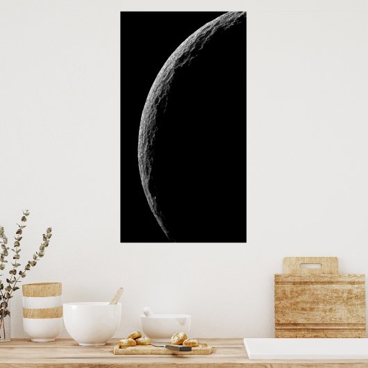 Saturnus's maan Tethys Poster (Keuken)