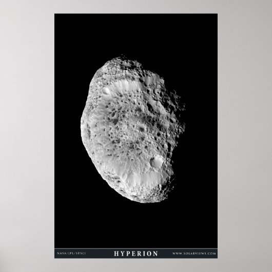 Saturnus's Moon Hyperion Poster (Voorkant)