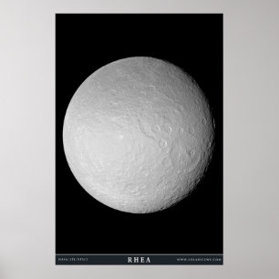 Saturnus's Moon Rhea Poster